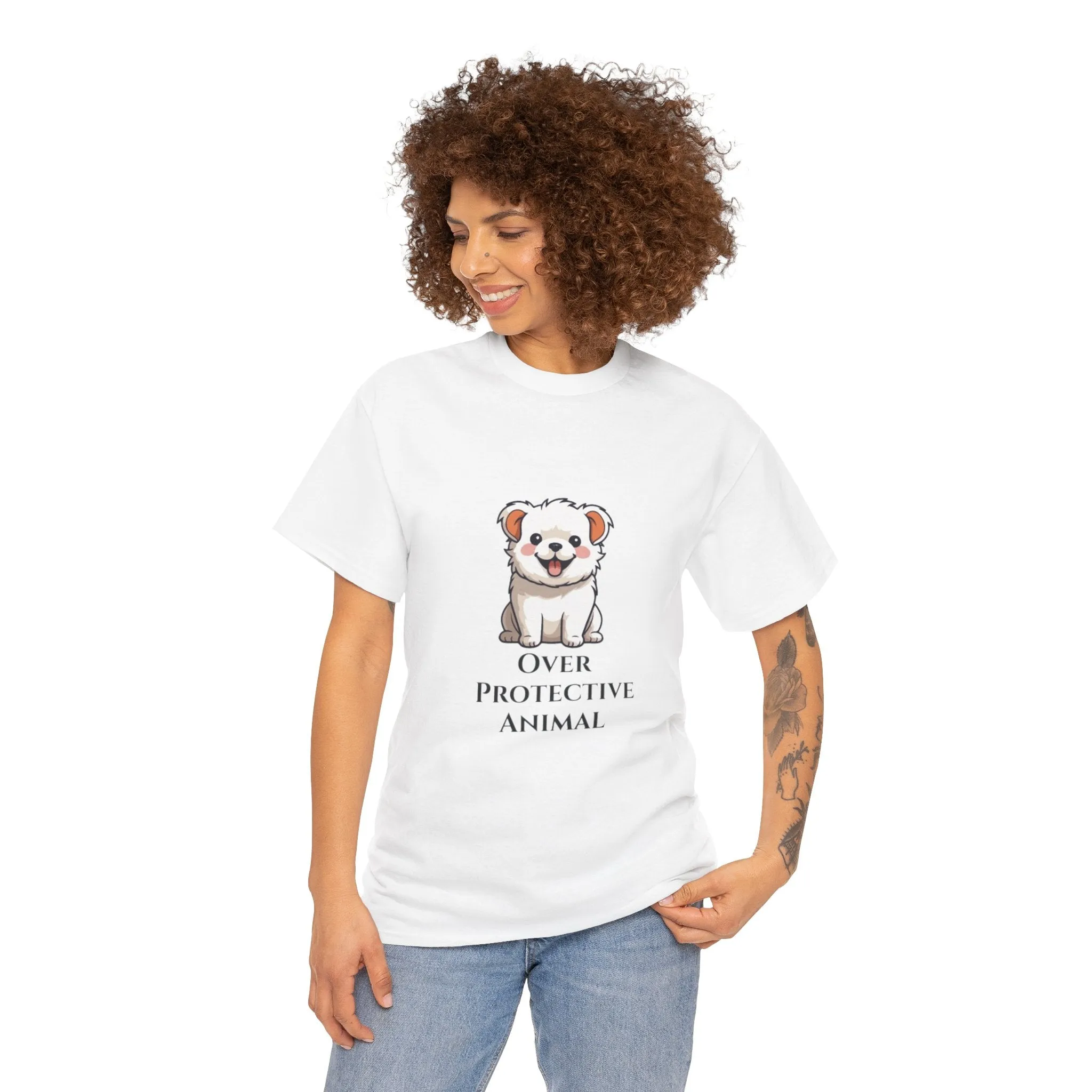 Over Protective Animal Unisex Heavy Cotton Tee