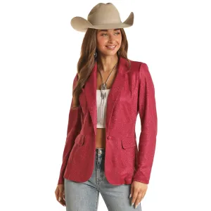 PANHANDLE WOMEN'S IRIDESCENT PINK BLAZER - BW92T02056