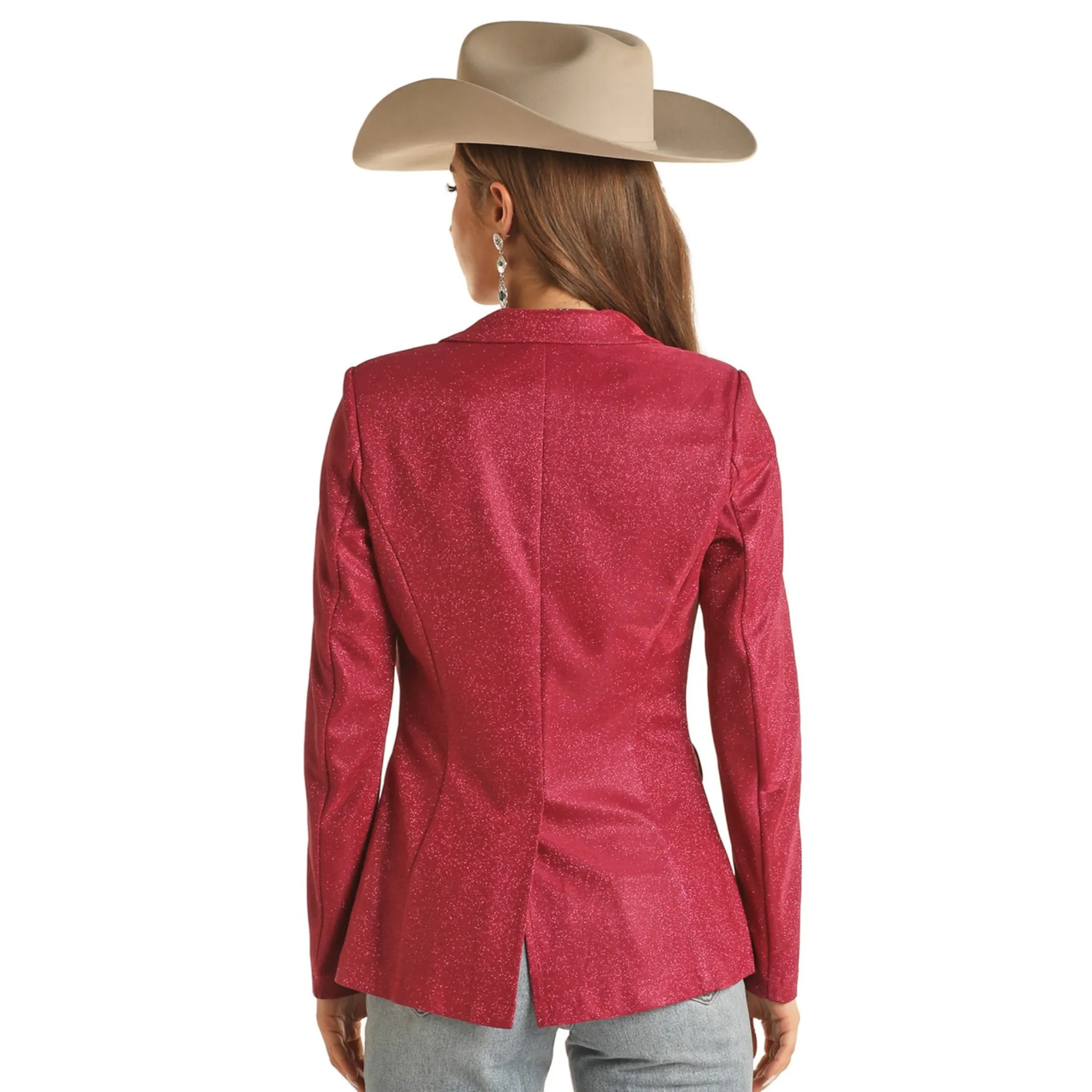 PANHANDLE WOMEN'S IRIDESCENT PINK BLAZER - BW92T02056