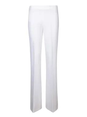 Paola flared trousers white