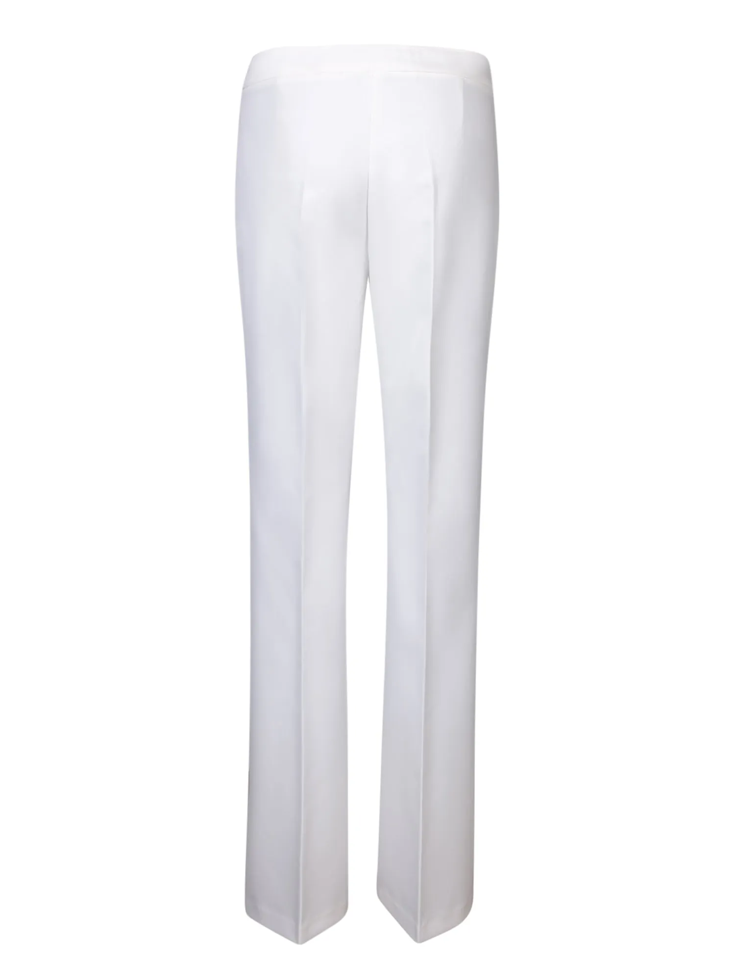 Paola flared trousers white