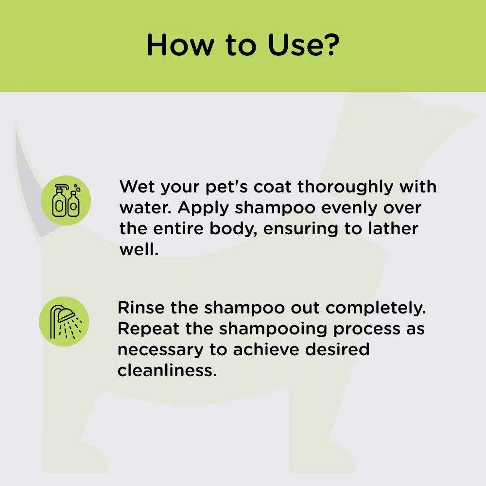 Papa Pawsome Itch No More Shampoo with Conditioner and Palm Brush for Dogs