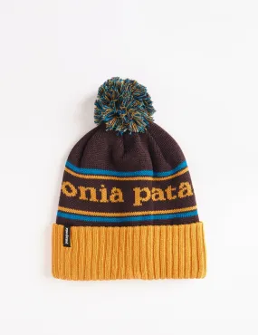 Patagonia Powder Town Beanie Hat - Park Stripe: Dried Mango