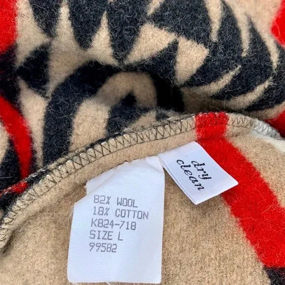 PENDLETON WOOLEN MILLS Vintage USA Wool Aztec Southwest Blanket Coat Jacket