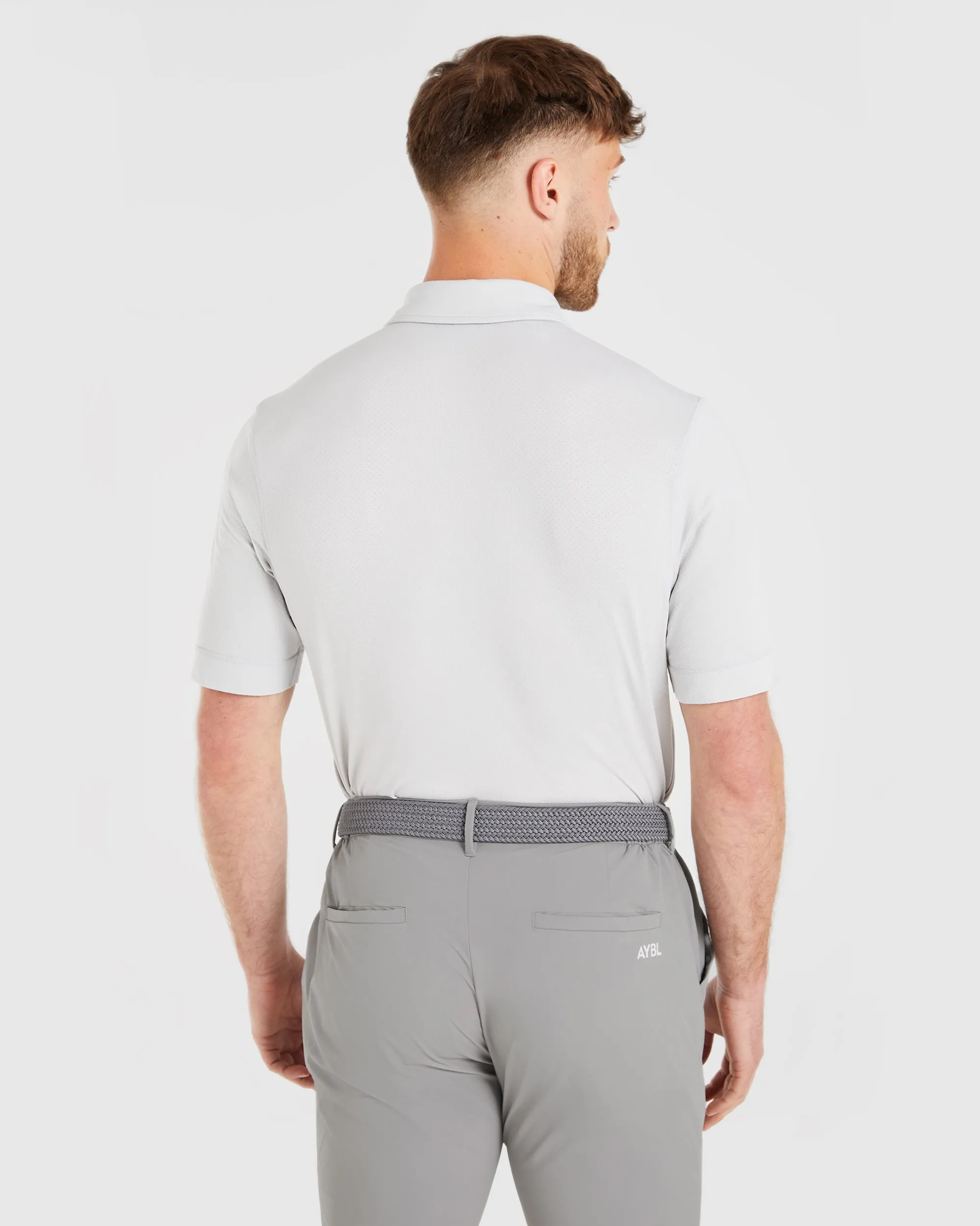 Performance Seamless Polo Shirt - Grey