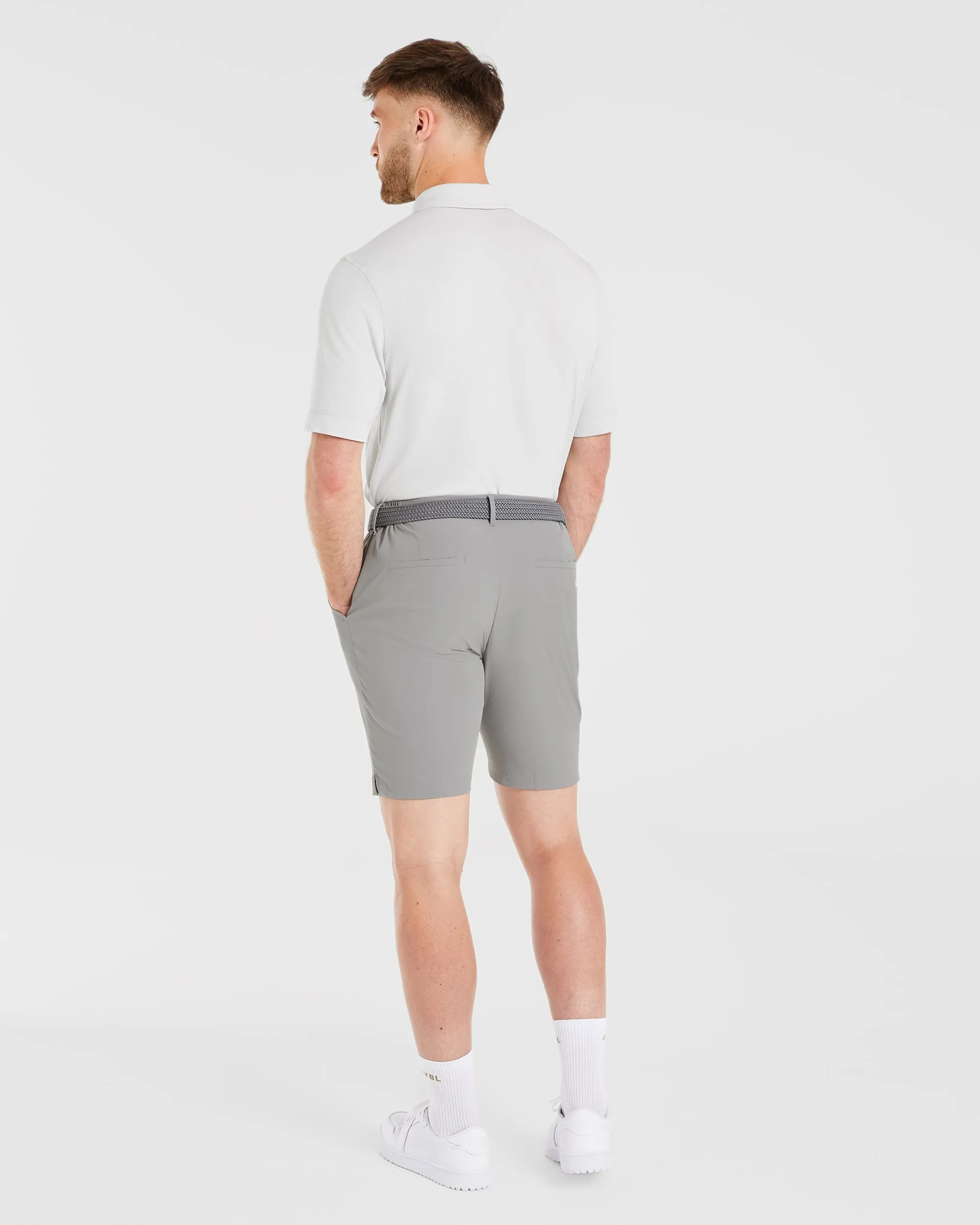 Performance Seamless Polo Shirt - Grey