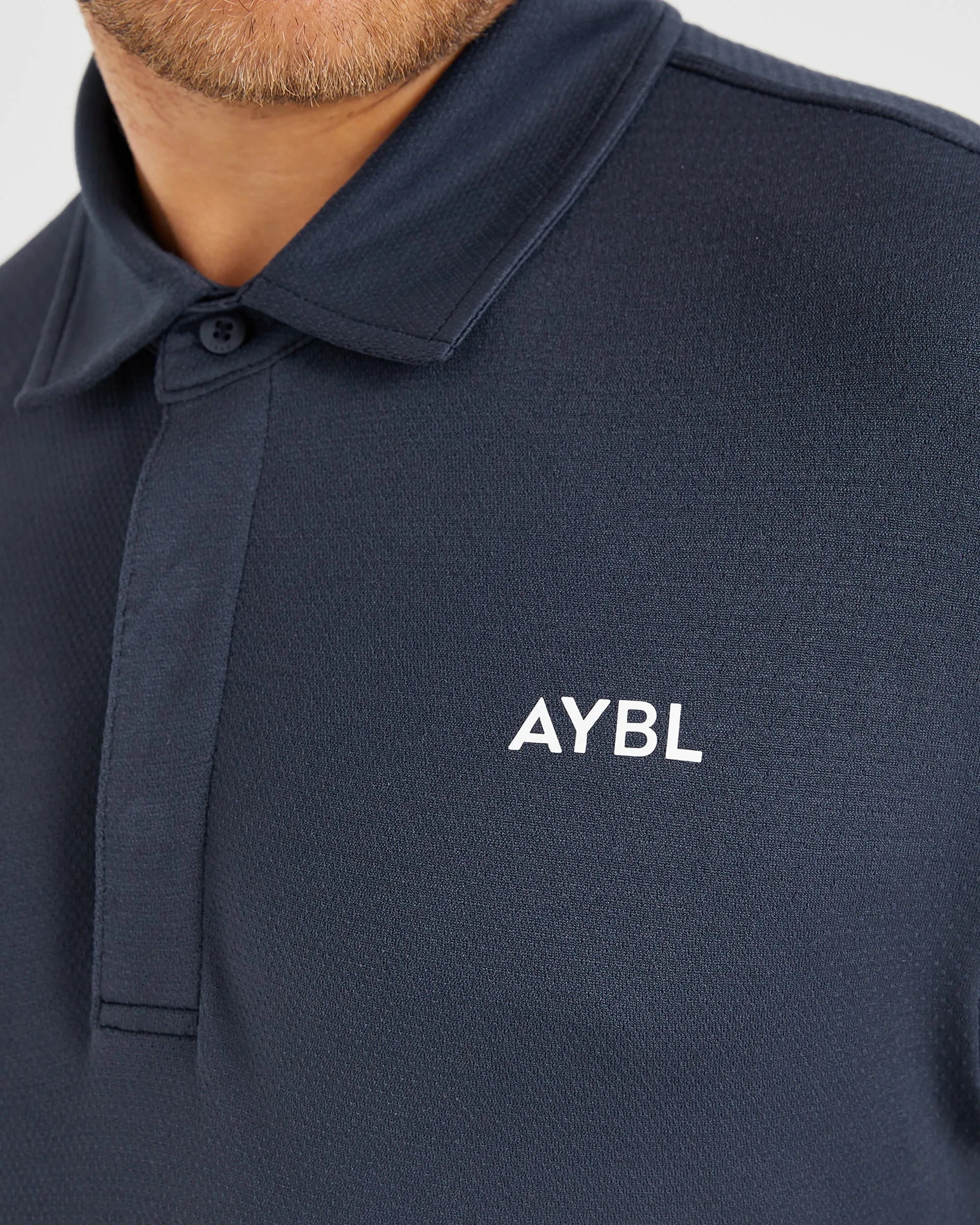 Performance Seamless Polo Shirt - Navy