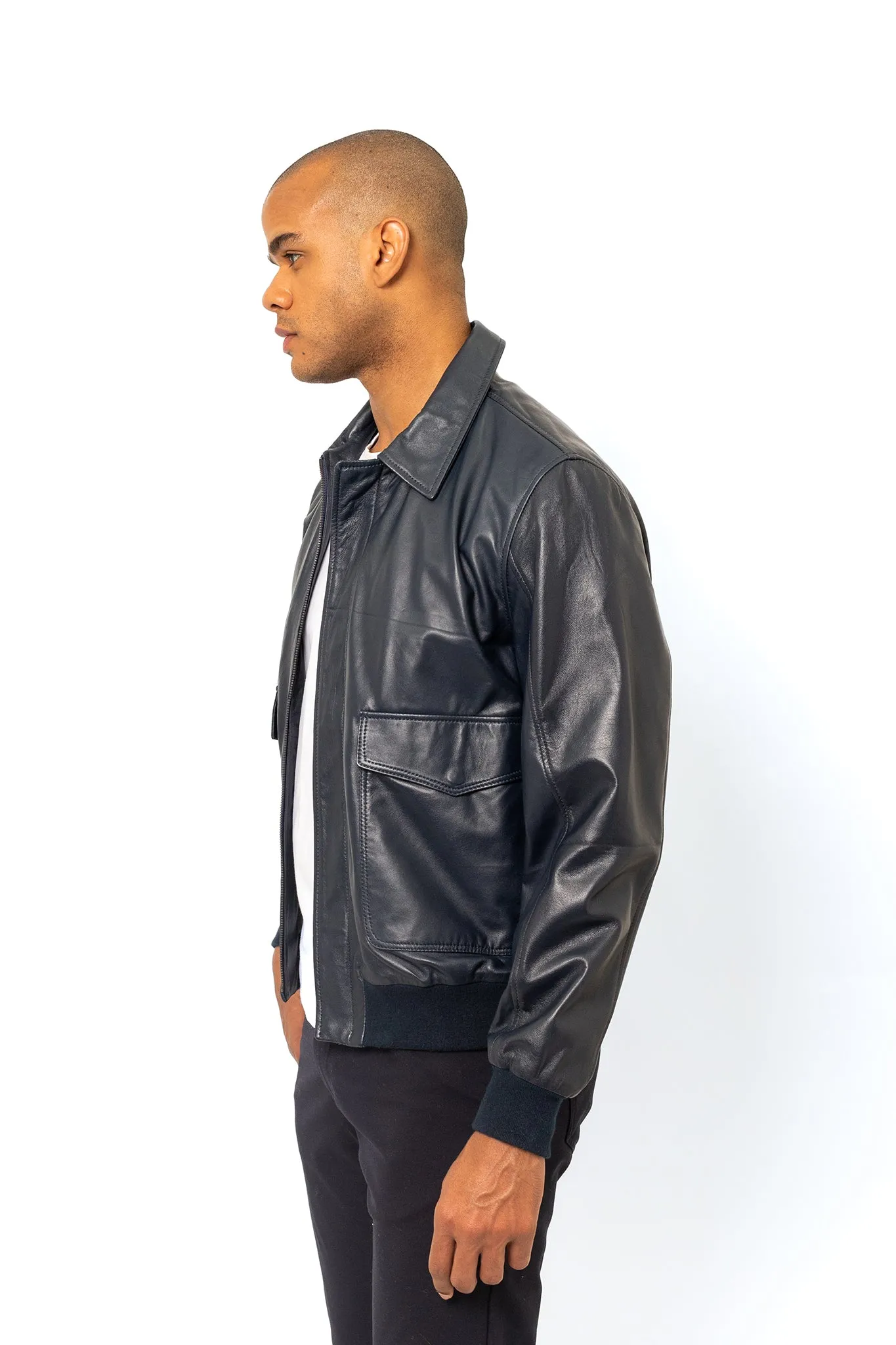 Pilot Leather Bomber Jacket