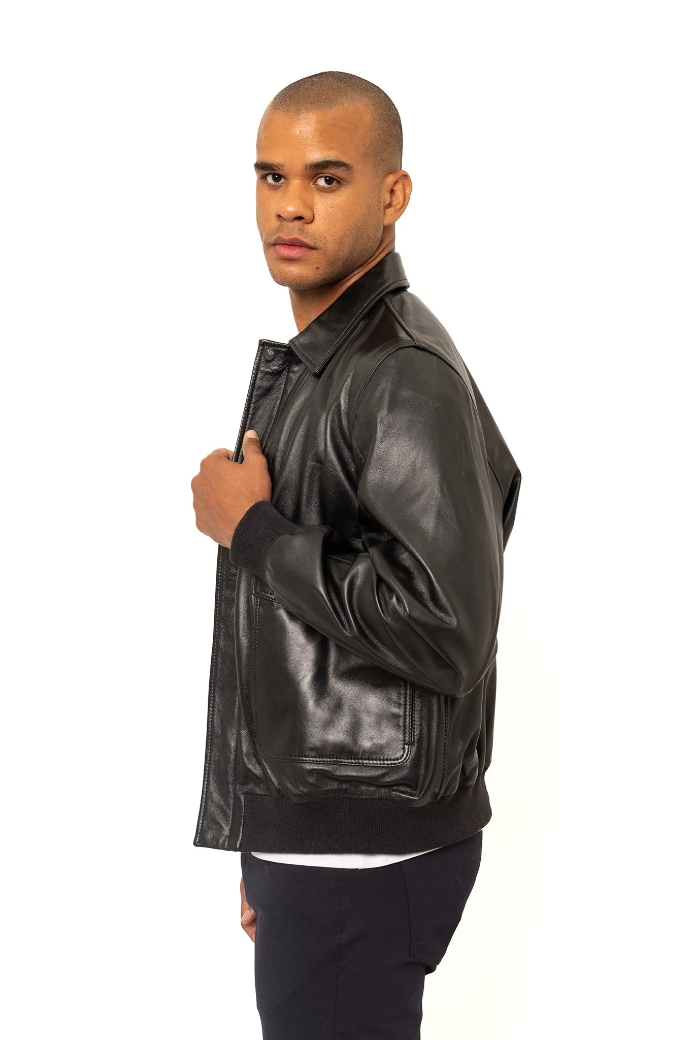 Pilot Leather Bomber Jacket