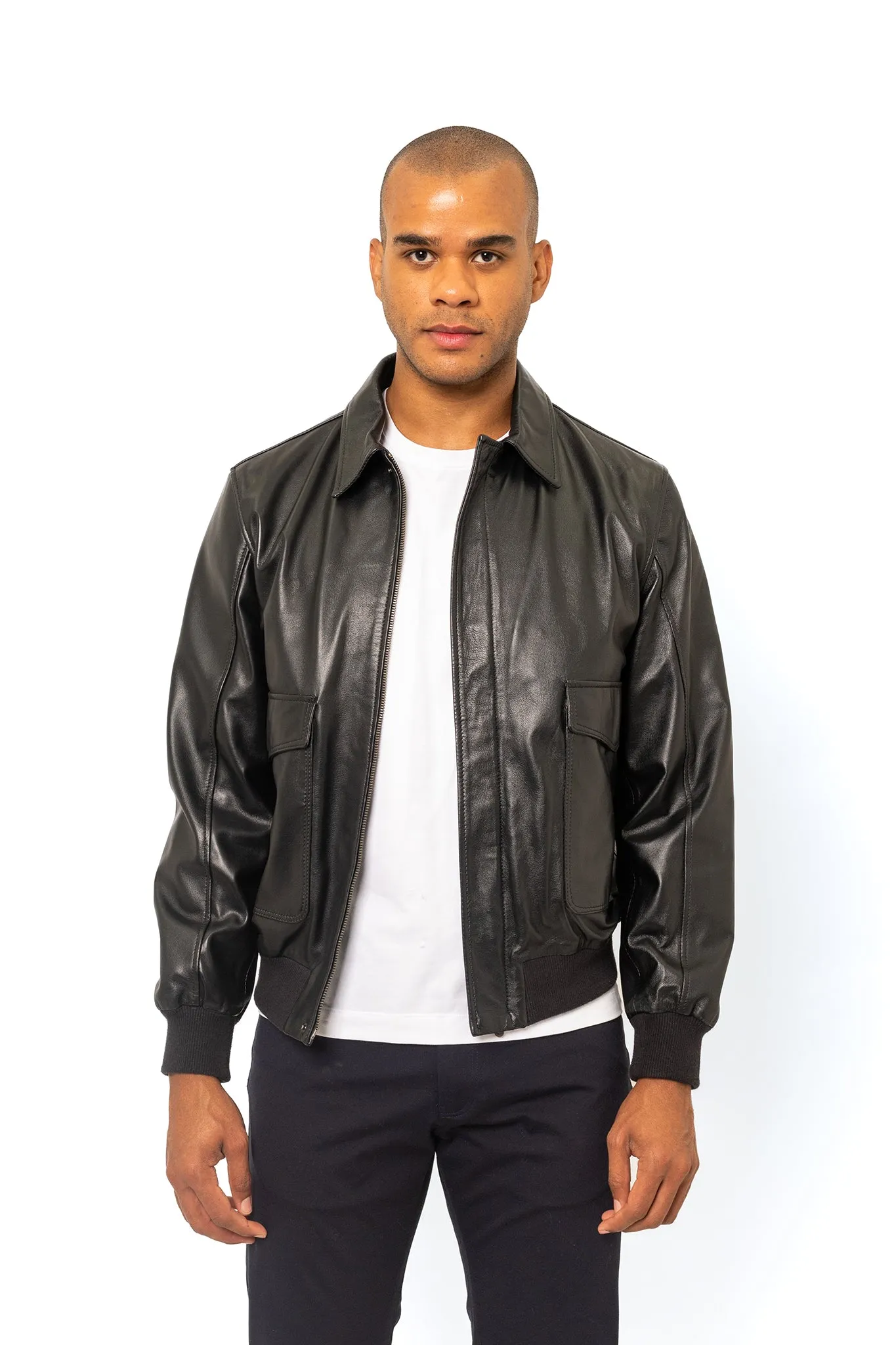 Pilot Leather Bomber Jacket