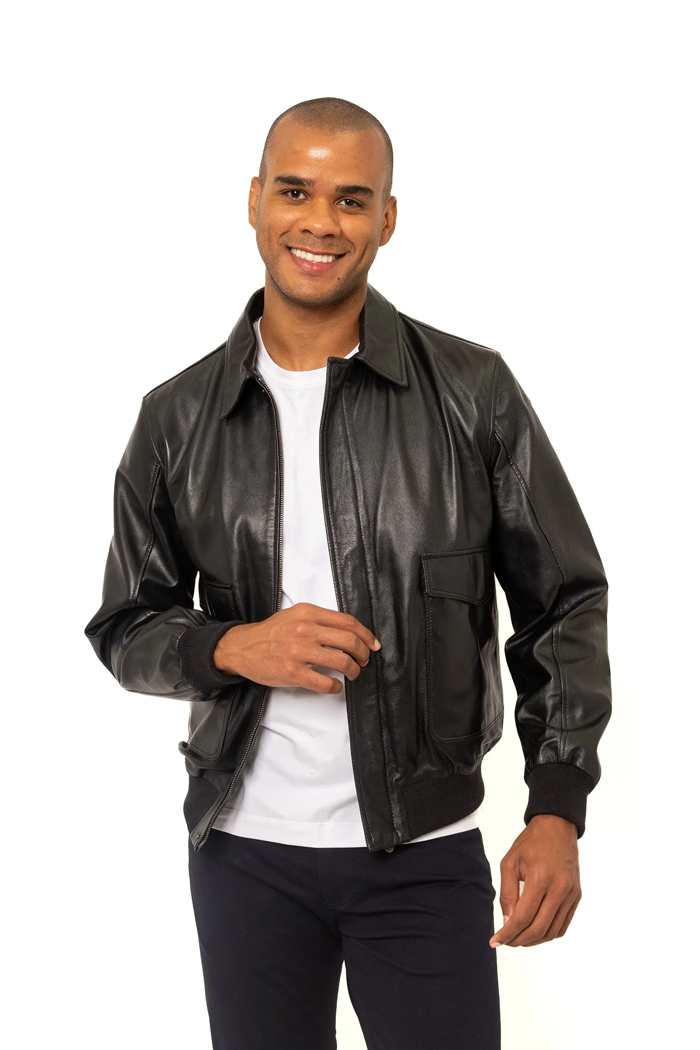 Pilot Leather Bomber Jacket