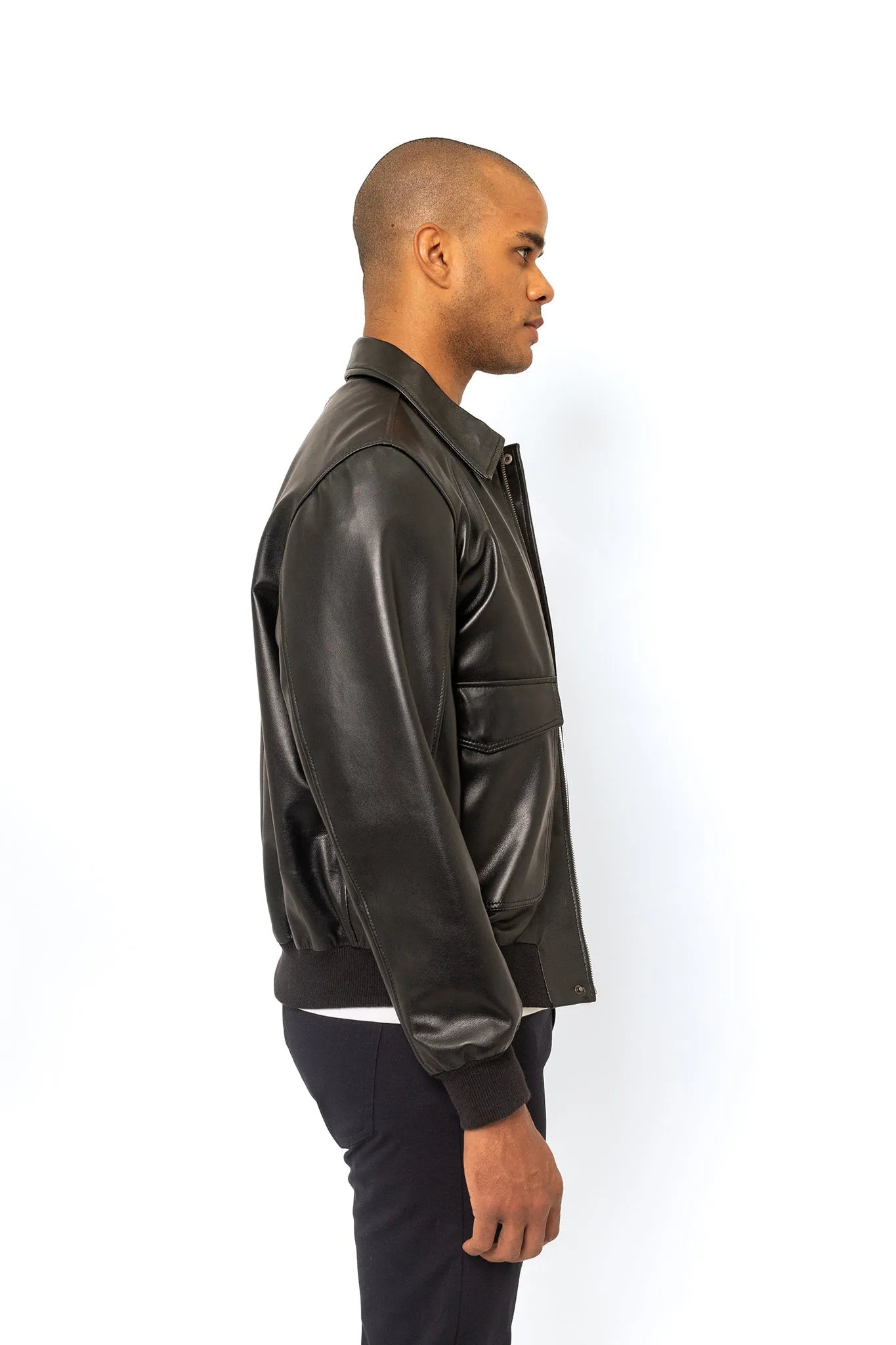 Pilot Leather Bomber Jacket