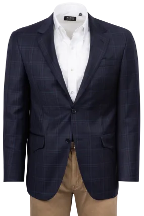 Pinto Ranch Navy Plaid Sport Coat