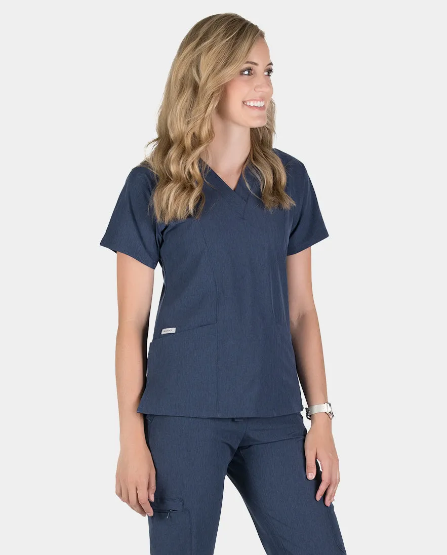 Piper Cargo 6-Pocket Scrub Top