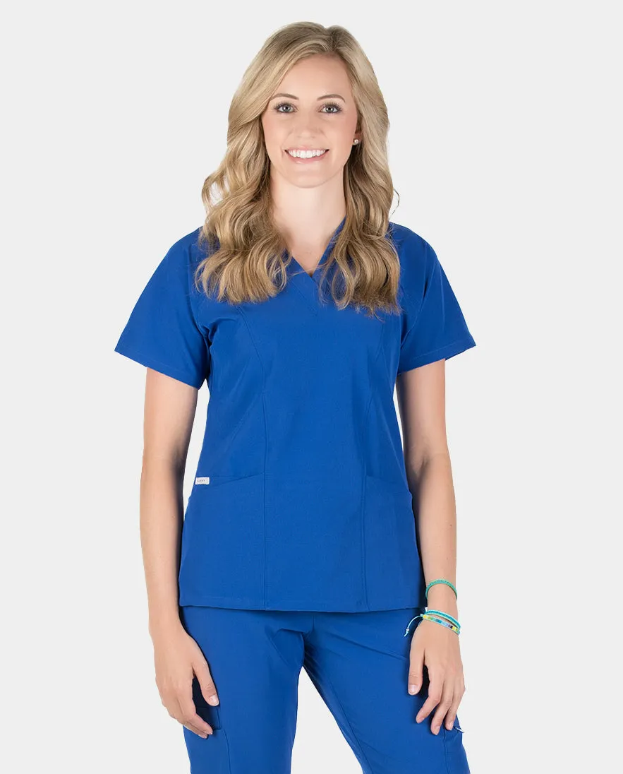 Piper Cargo 6-Pocket Scrub Top