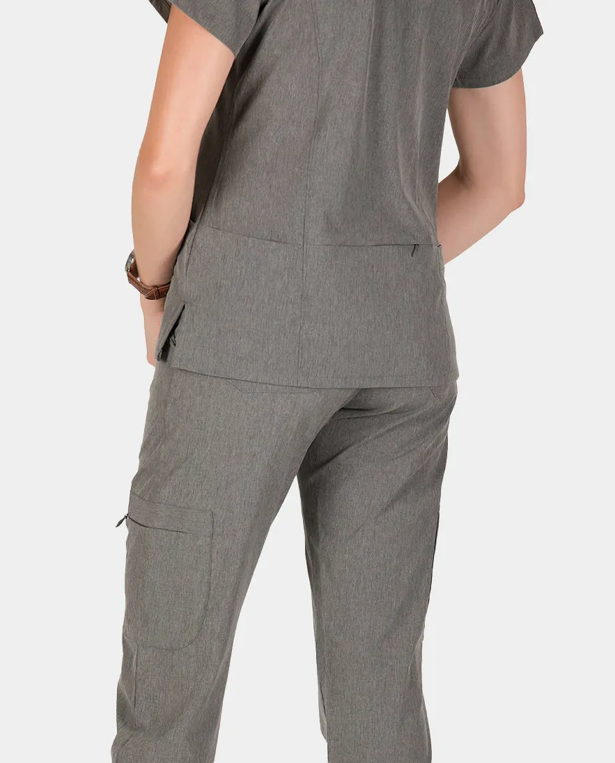 Piper Cargo 6-Pocket Scrub Top