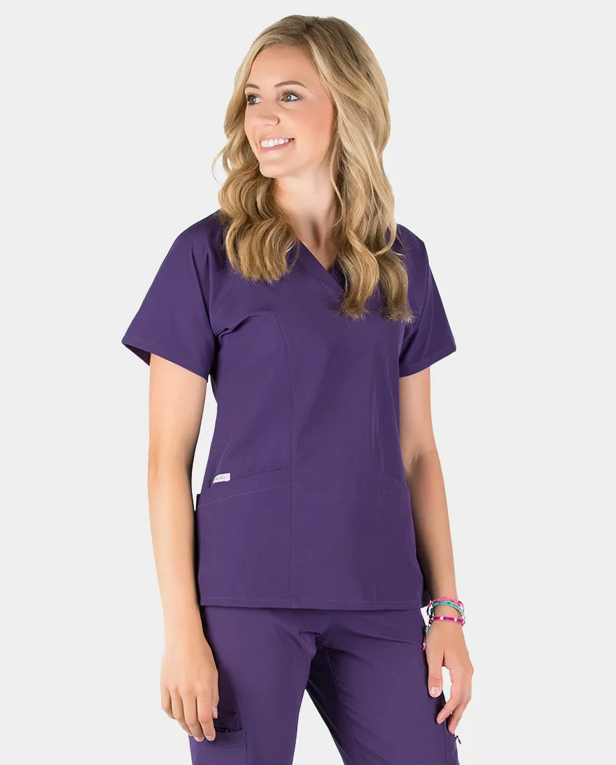 Piper Cargo 6-Pocket Scrub Top