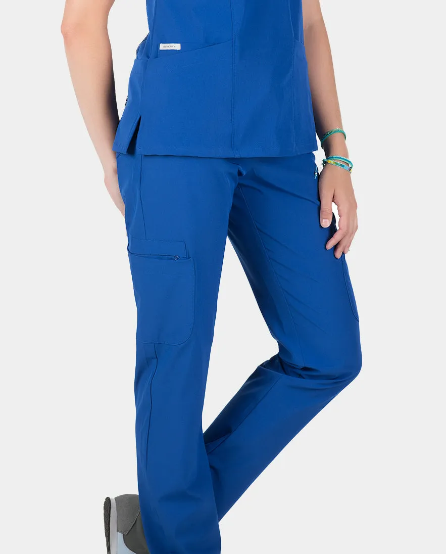 Piper Cargo 6-Pocket Scrub Top