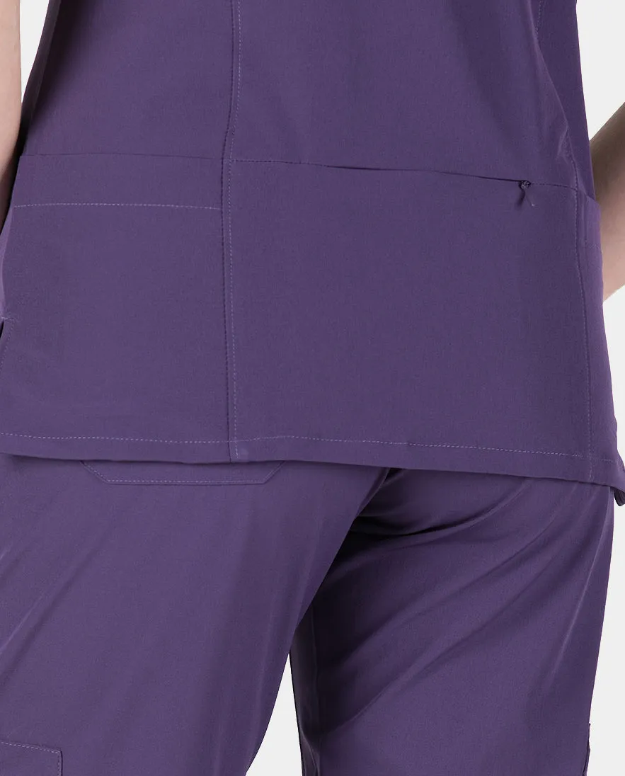 Piper Cargo 6-Pocket Scrub Top