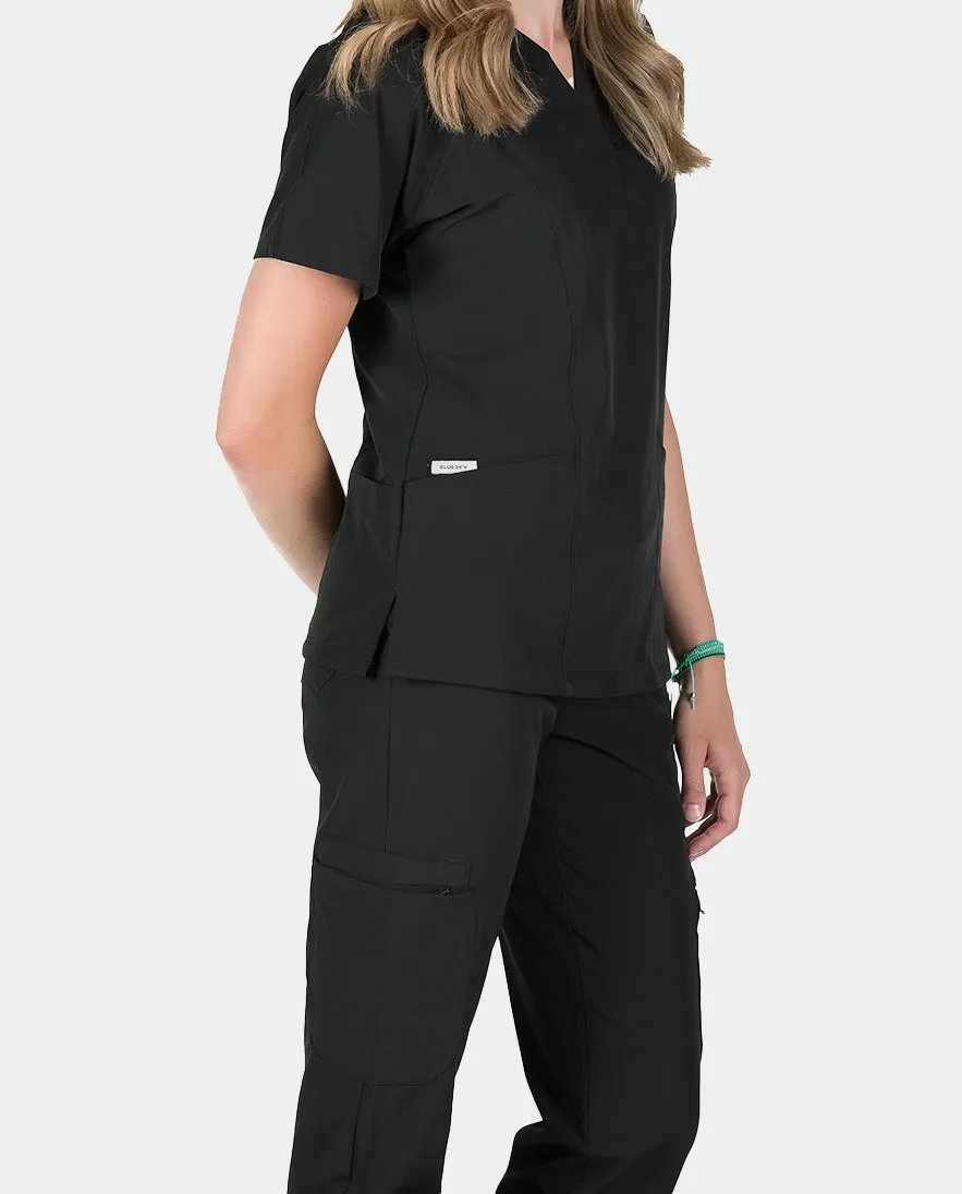 Piper Cargo 6-Pocket Scrub Top