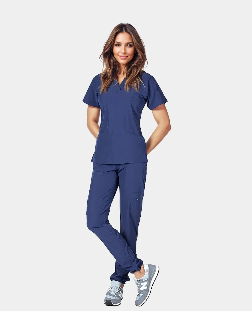 Piper Cargo 6-Pocket Scrub Top