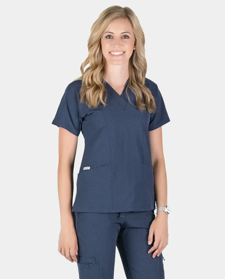 Piper Cargo 6-Pocket Scrub Top