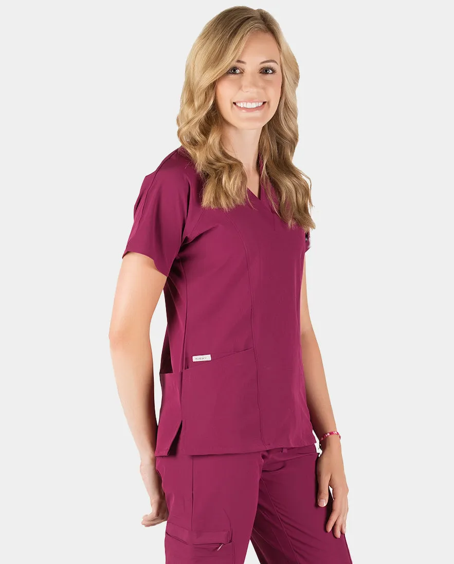 Piper Cargo 6-Pocket Scrub Top