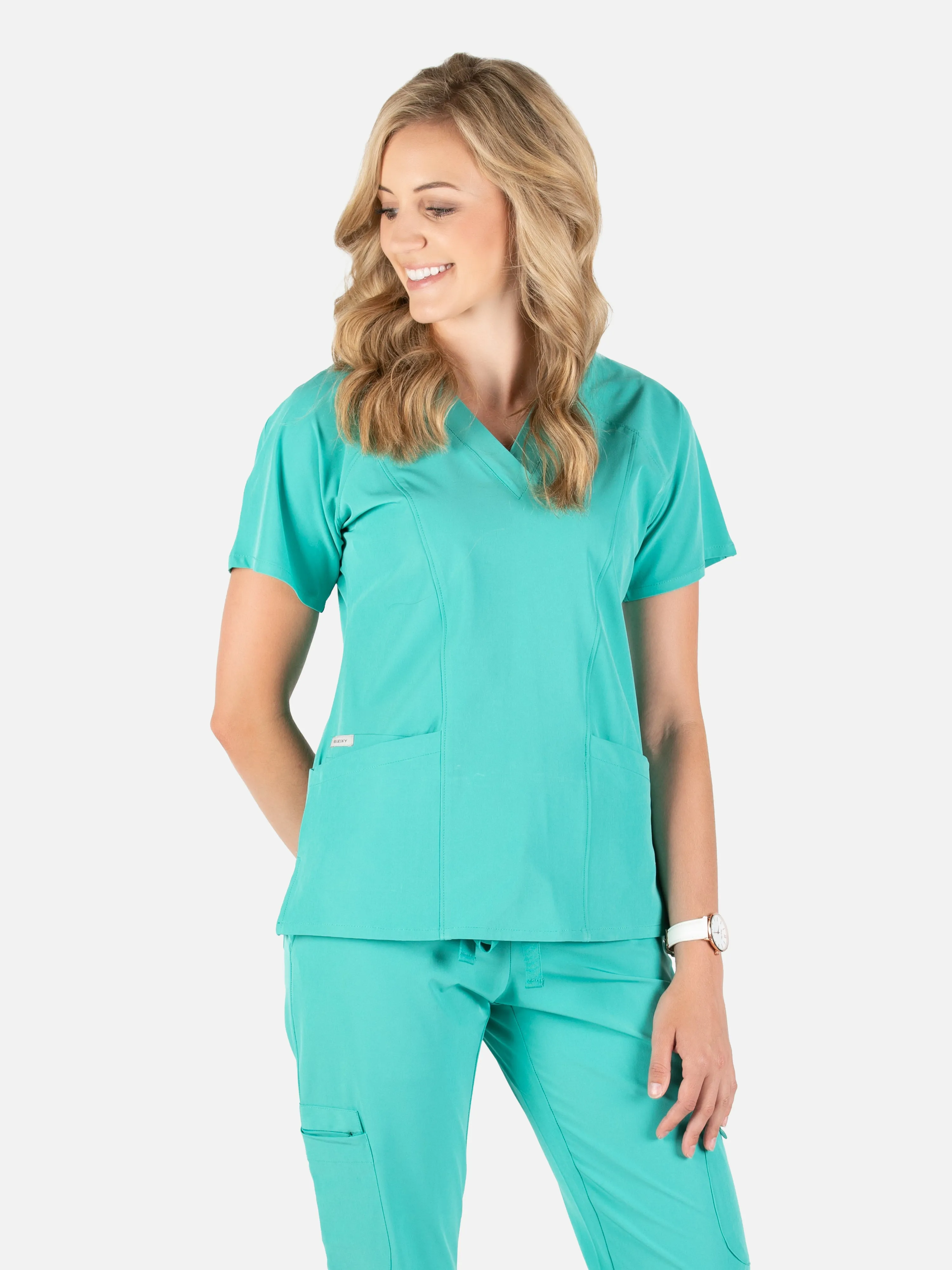 Piper Cargo 6-Pocket Scrub Top