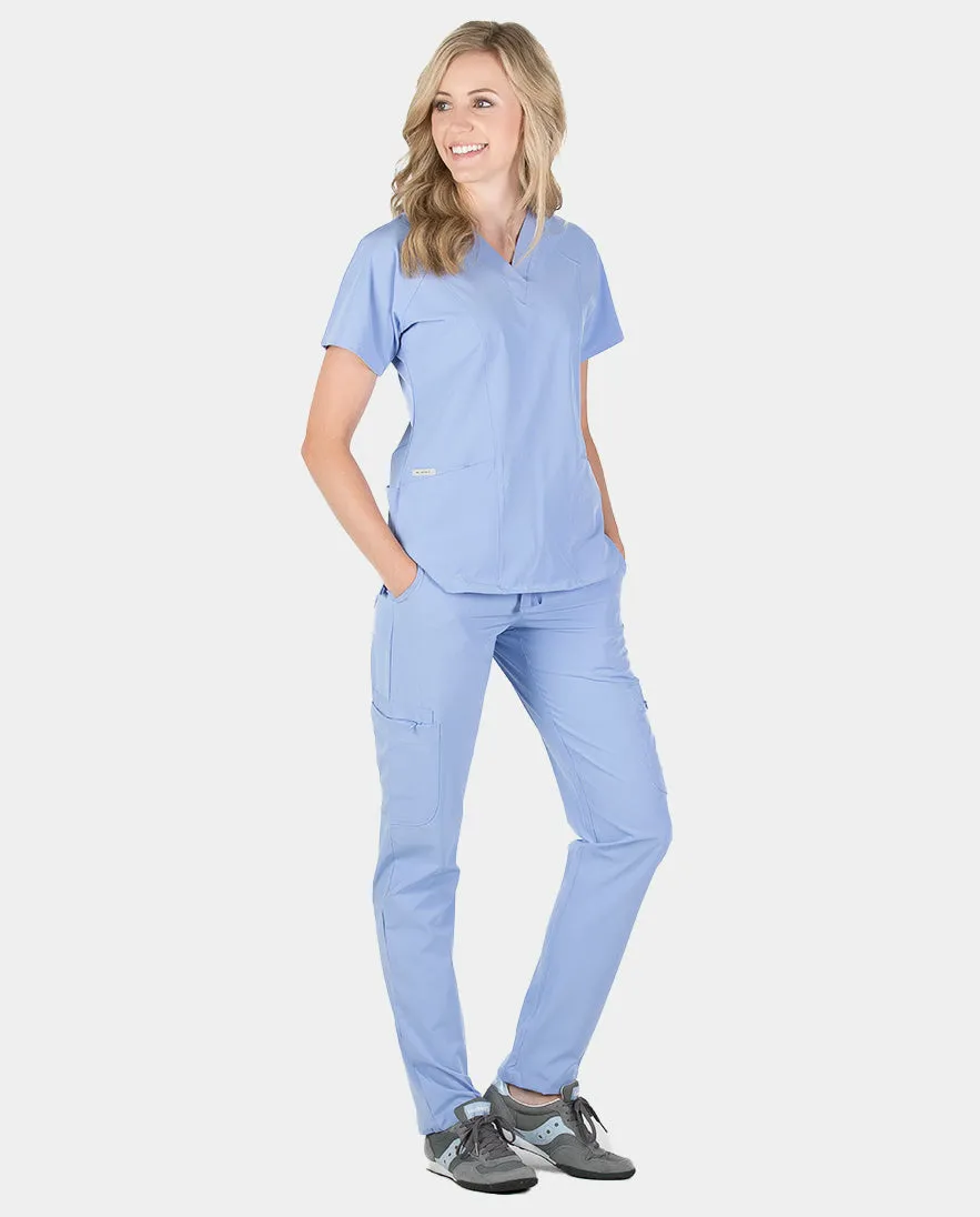 Piper Cargo 6-Pocket Scrub Top