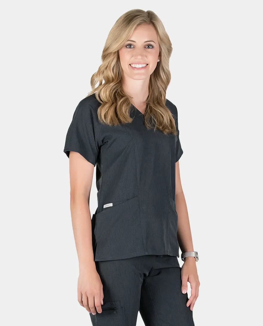 Piper Cargo 6-Pocket Scrub Top