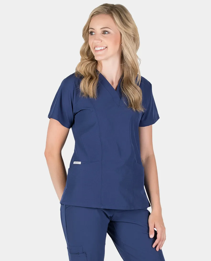 Piper Cargo 6-Pocket Scrub Top