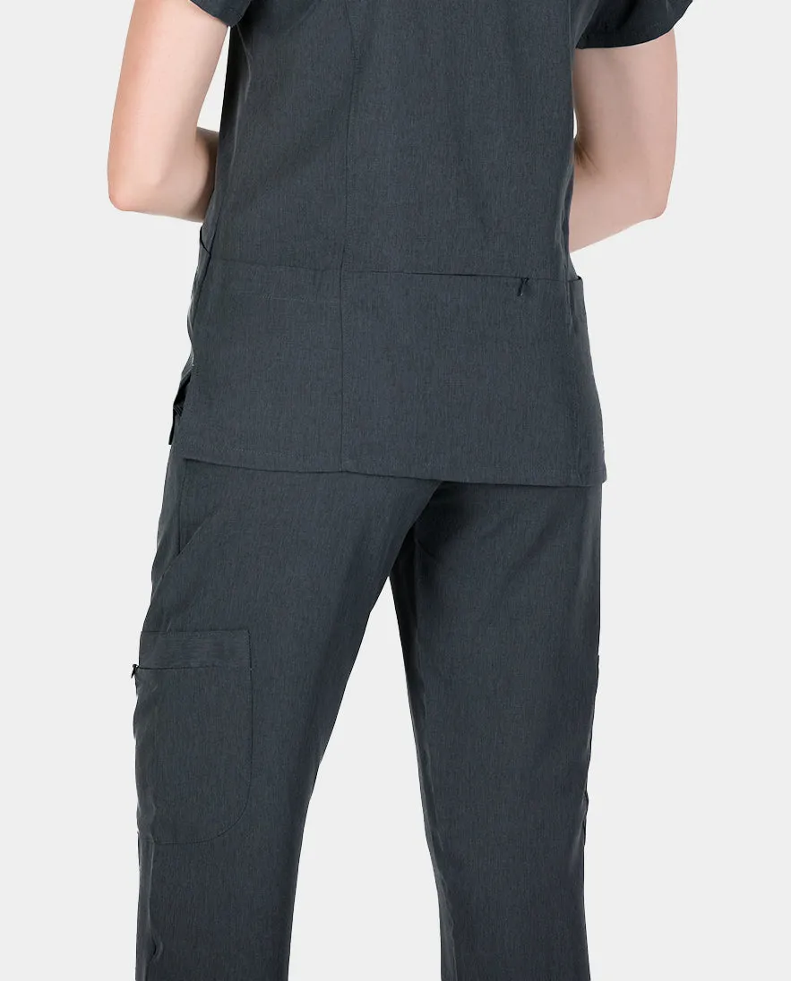 Piper Cargo 6-Pocket Scrub Top