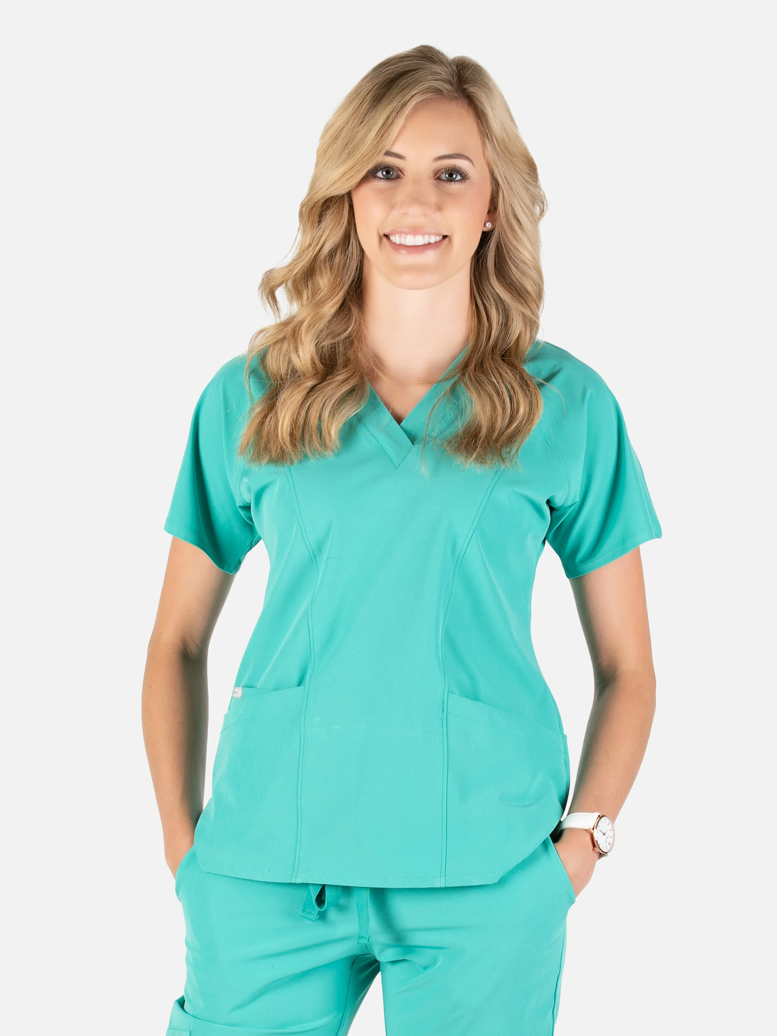 Piper Cargo 6-Pocket Scrub Top