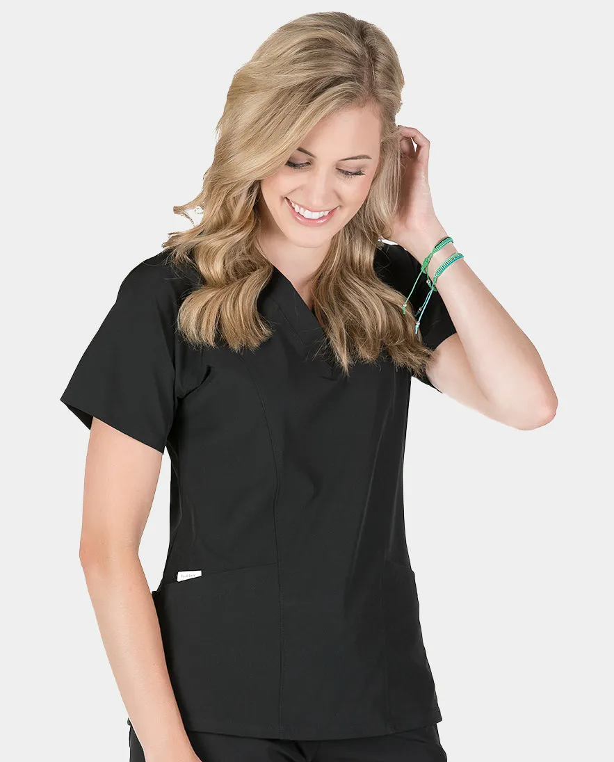 Piper Cargo 6-Pocket Scrub Top