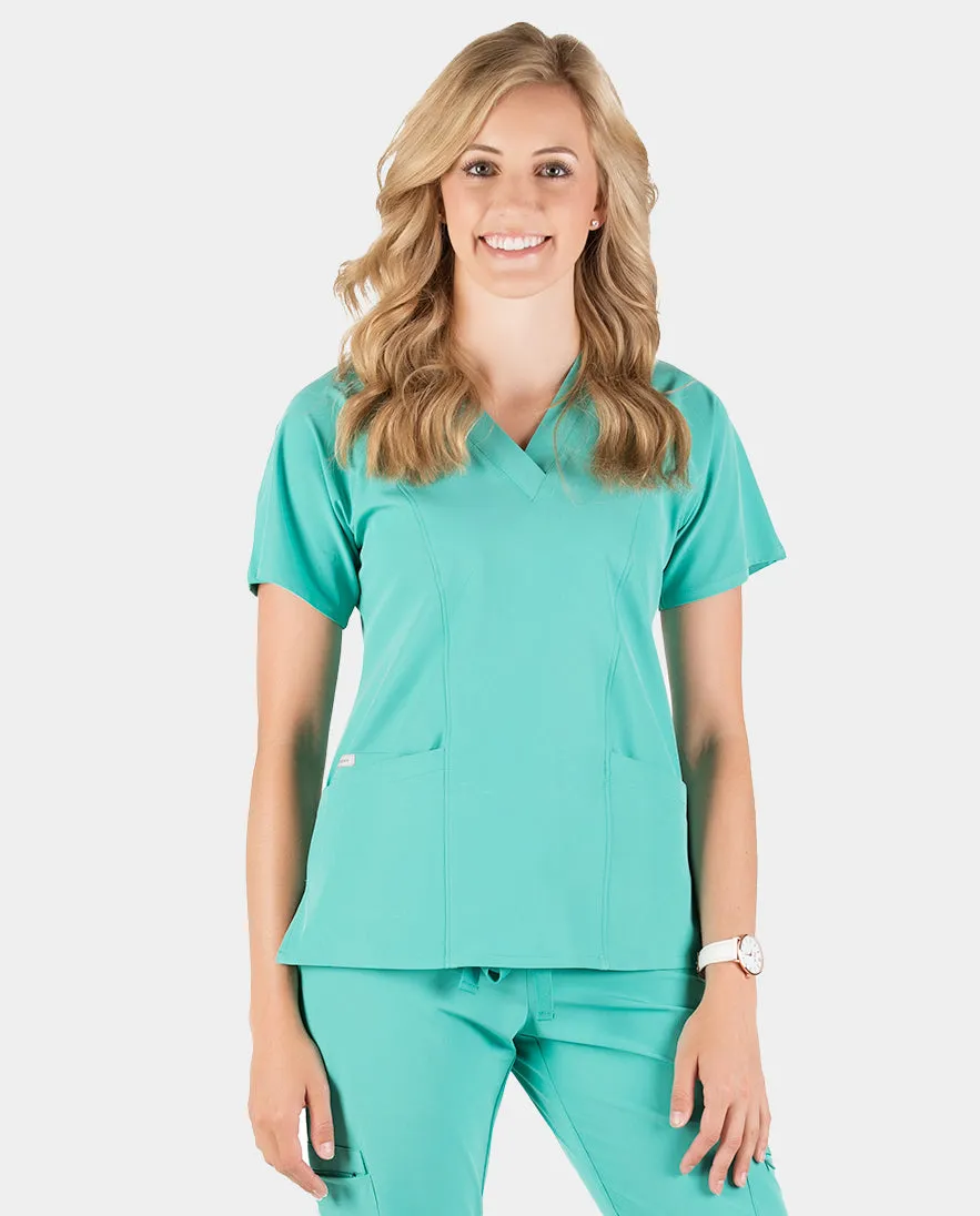 Piper Cargo 6-Pocket Scrub Top