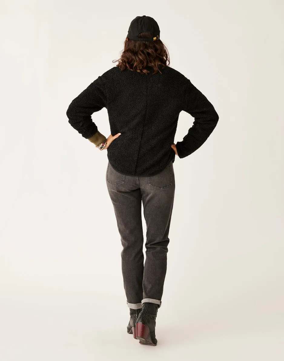 Posie Boucle Jacket: Black