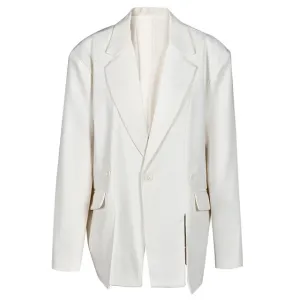 Pre Order:  Formal Relaxed False Pocket Lapel Blazer