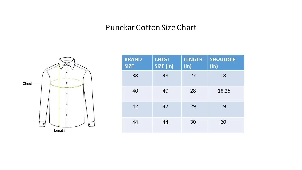 Punekar Cotton Half White Color Printed Pure Cotton Handmade Formal Shirt for Men's.