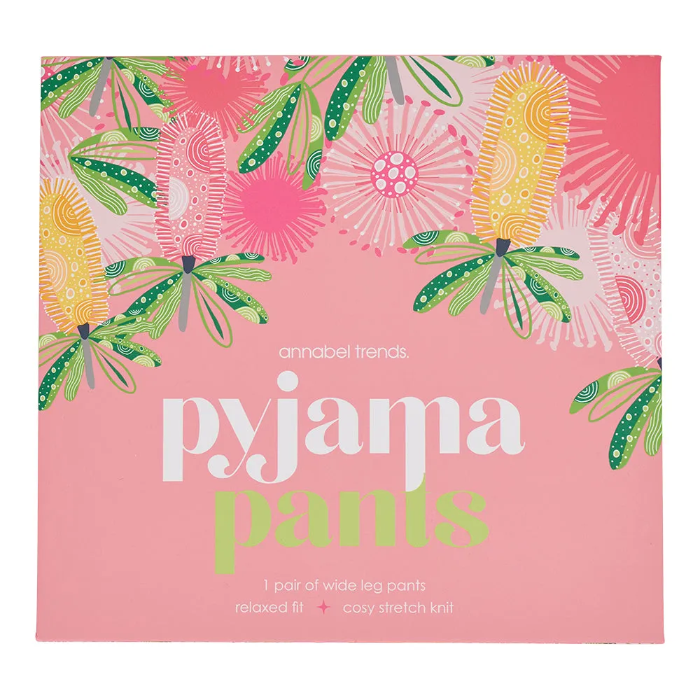 Pyjama Pants - Pink Banksia