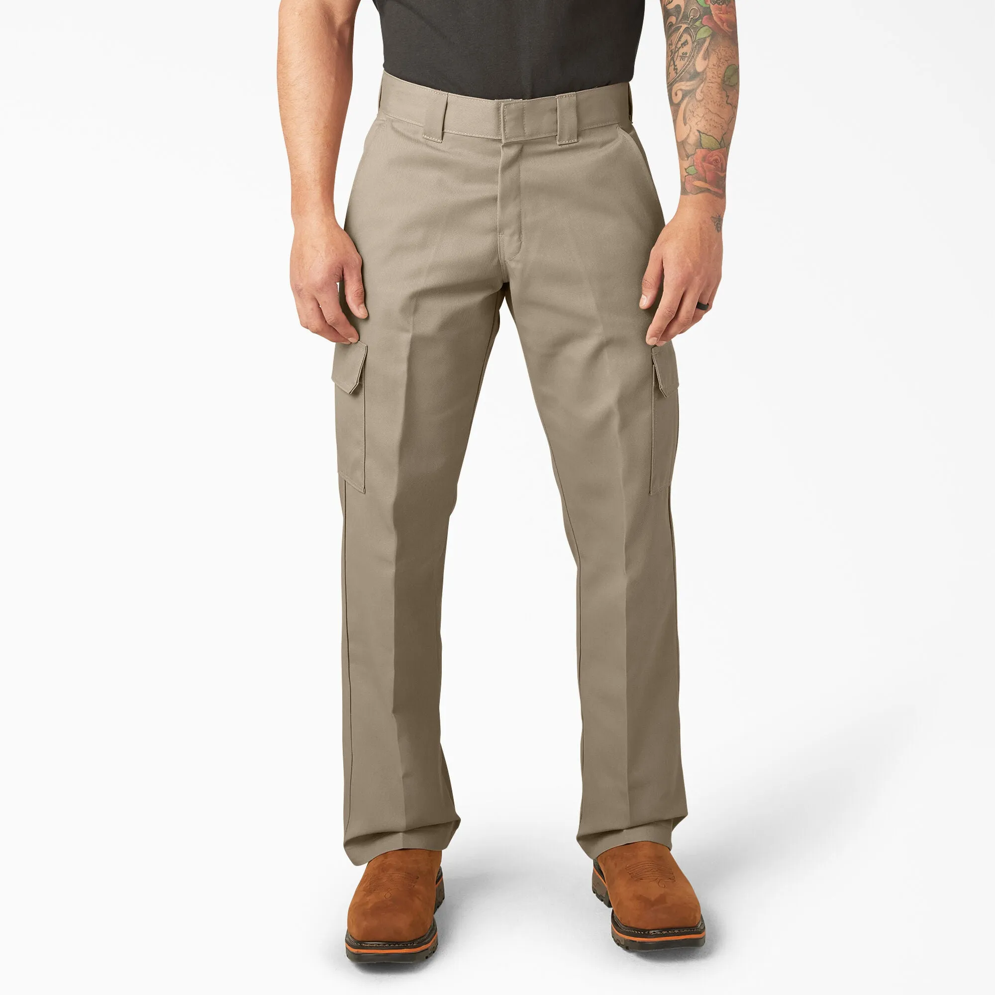 Relaxed Fit Cargo Work Pants Desert Sand