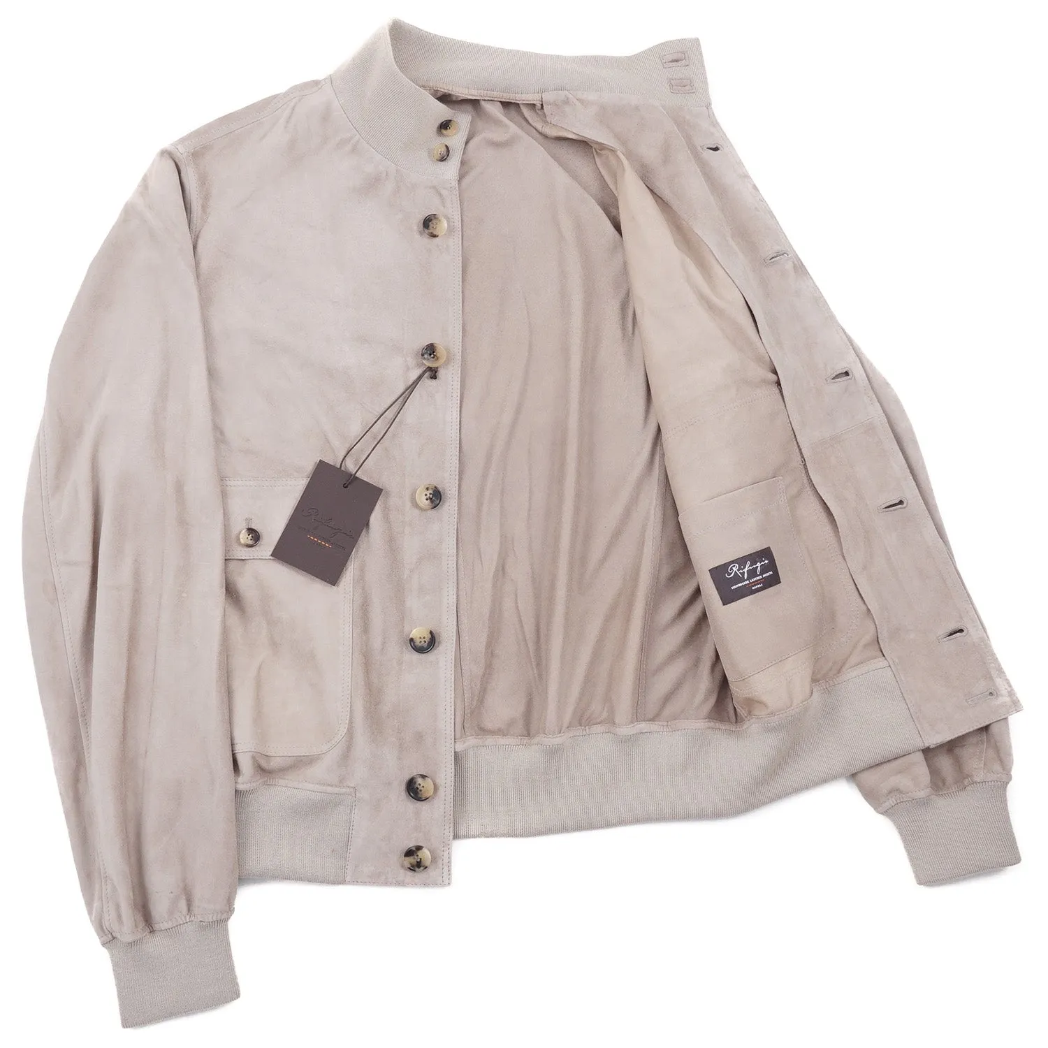 Rifugio Unlined Suede Bomber Jacket