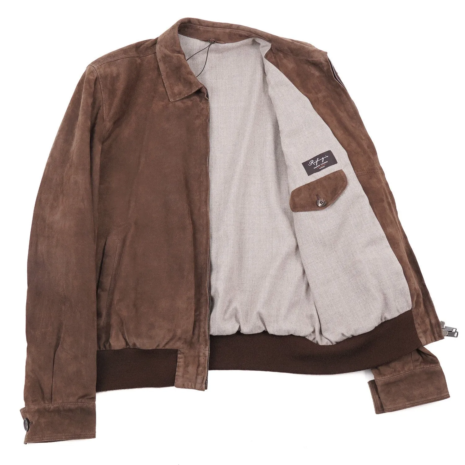 Rifugio Wool-Lined Suede Aviator Jacket