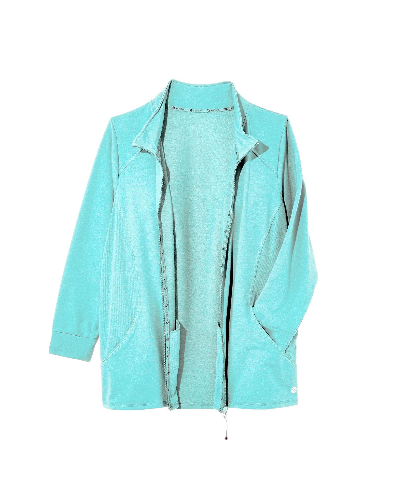 Ritter Mock Neck Jacket | Turquoise