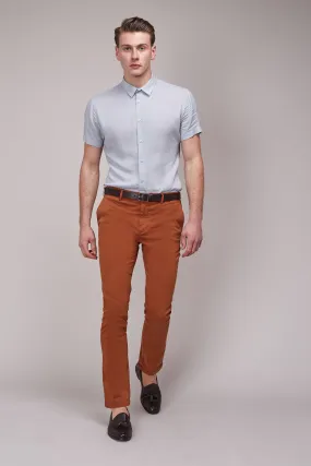 Rust Skinny Les Chino