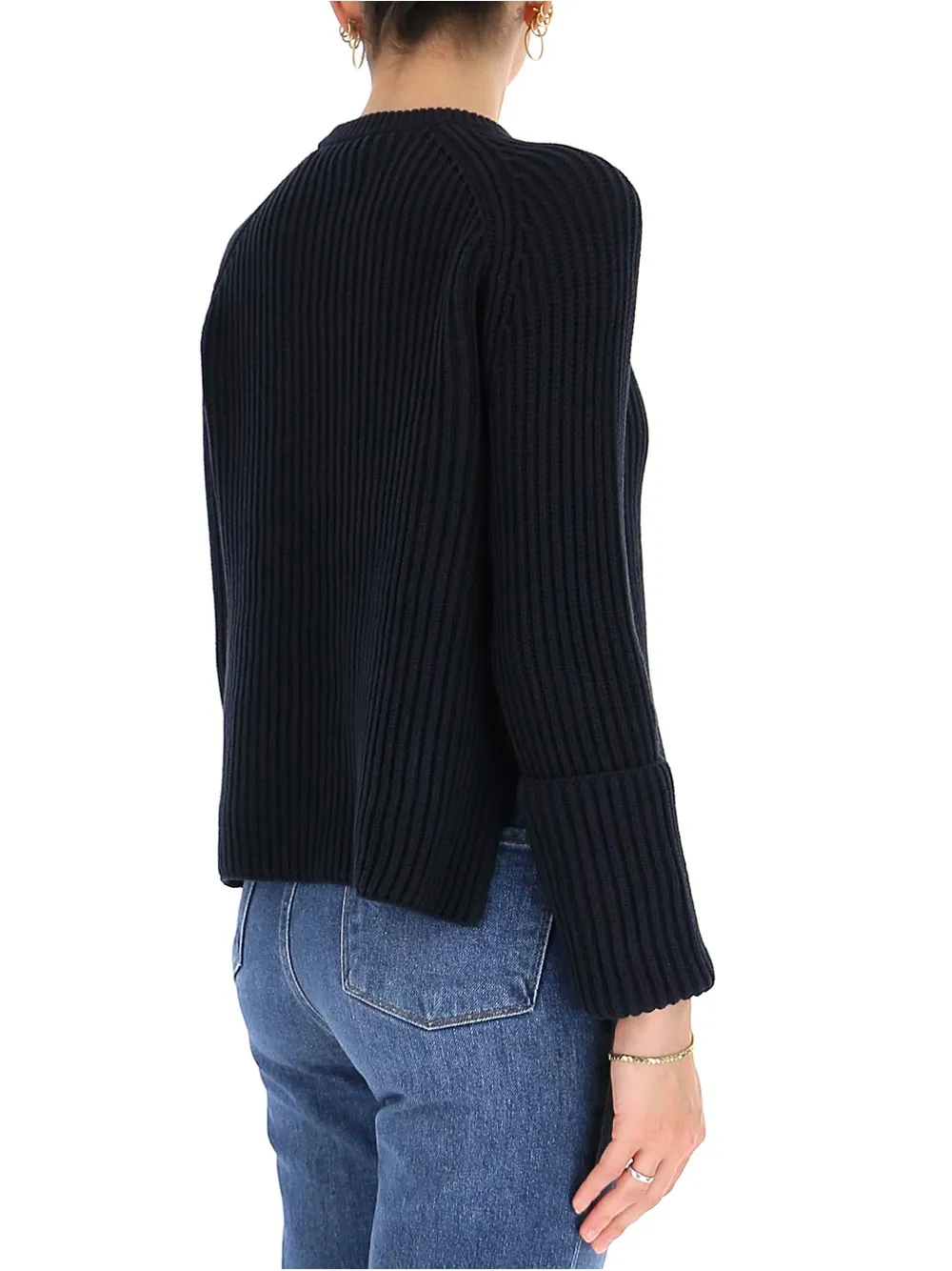 'S Max Mara Crewneck Rib Knit Jumper