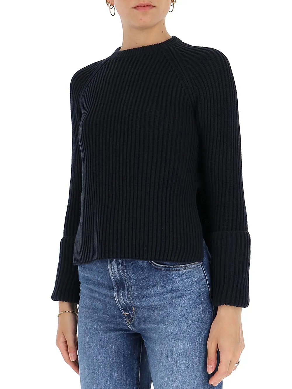 'S Max Mara Crewneck Rib Knit Jumper