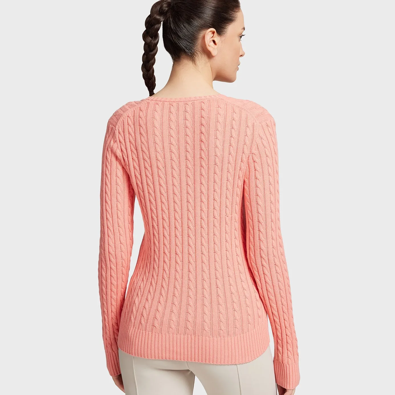 Samshield Lisa Twisted V-Neck Sweater - Light Pomelo