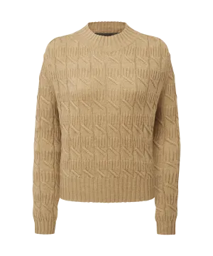 Sandsend Cable Jumper - Warm Sand