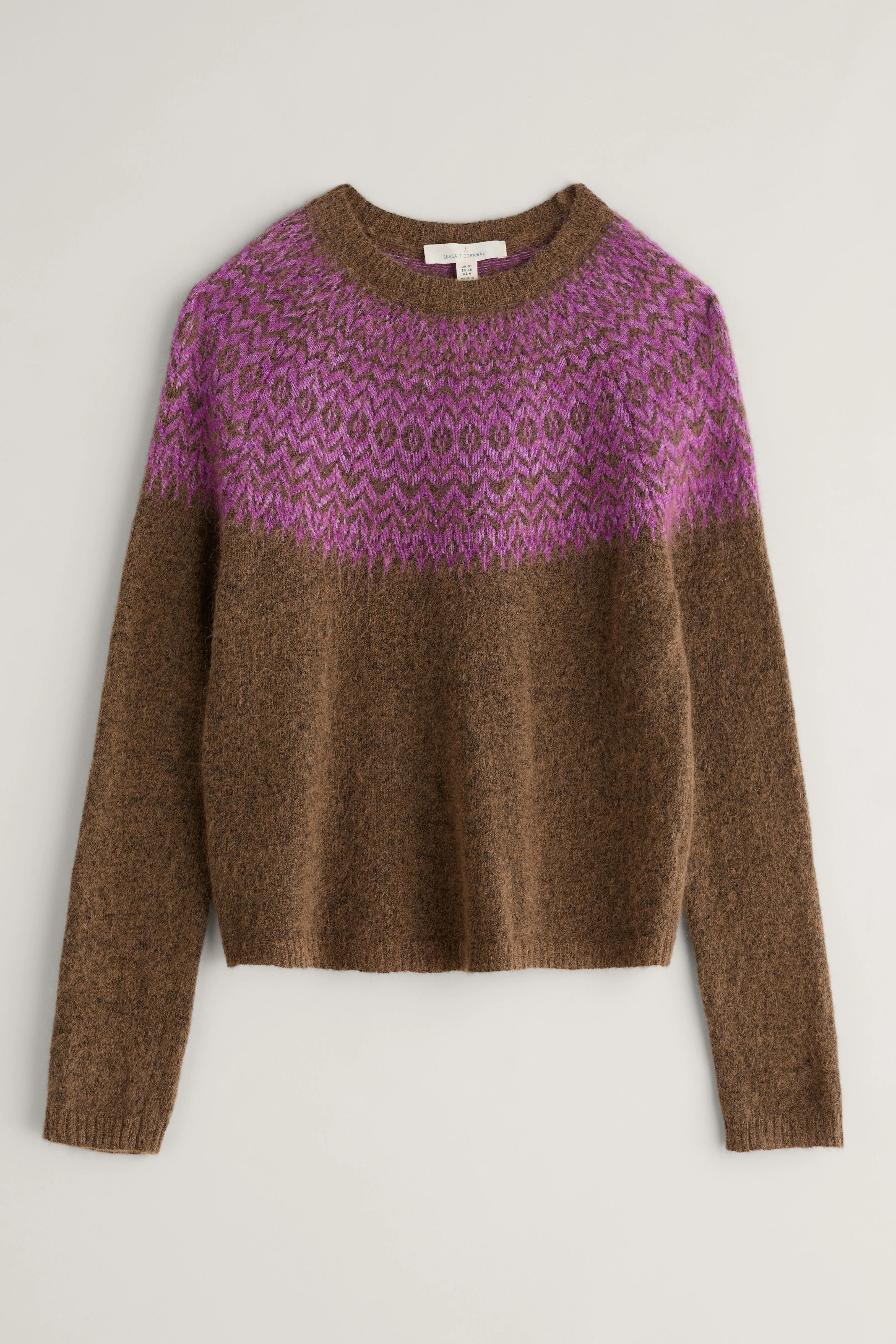 Seasalt Spruce Frost Mohair Jumper in Hellebore Gully Wild Orchid