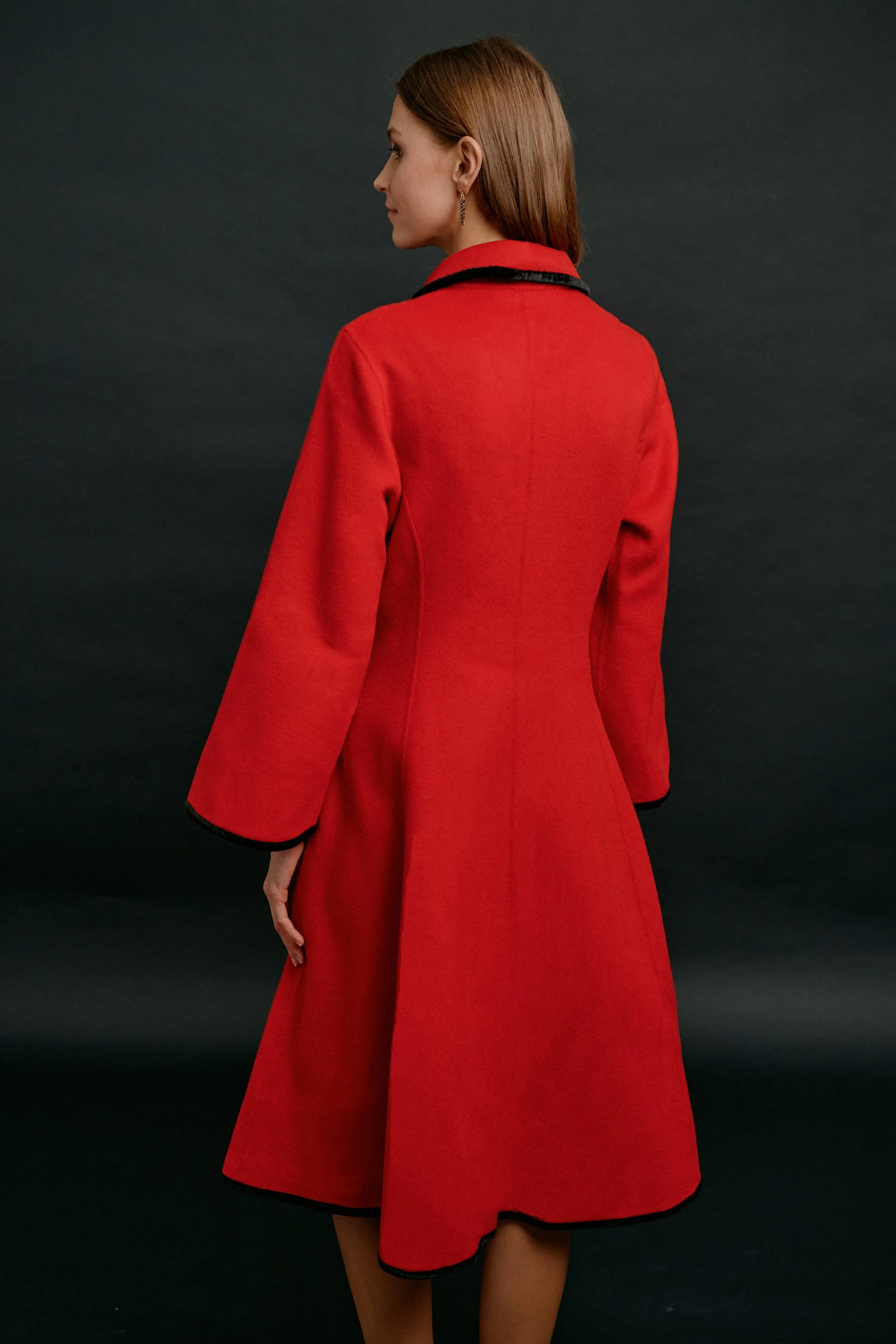 Shouning Dress Coat Red